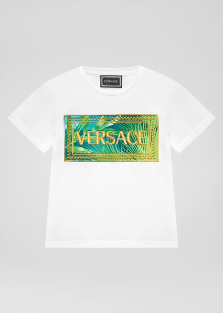 Tricouri Versace Versace Jungle Print Logo Fete | YRSHAZP-07